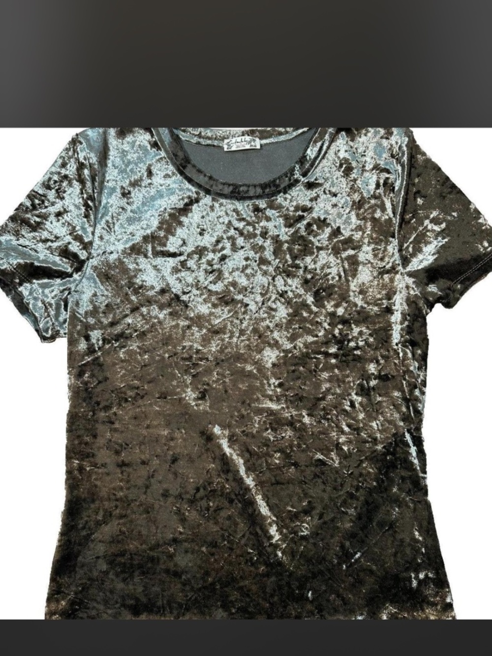 Free People crushed velvet tee